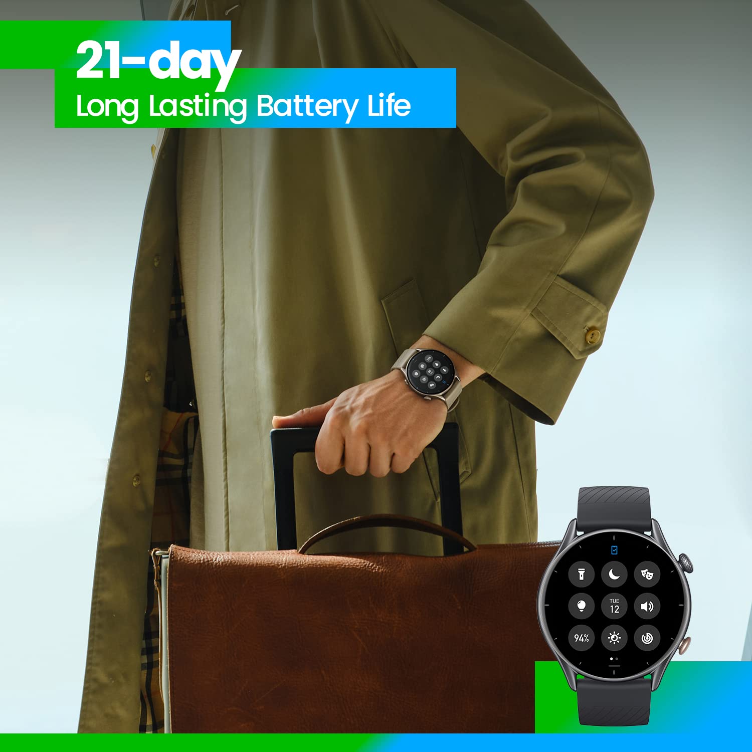 AMAZFIT GTR3 SMART WATCH MOONLIGHT GRAY thumbnail 16