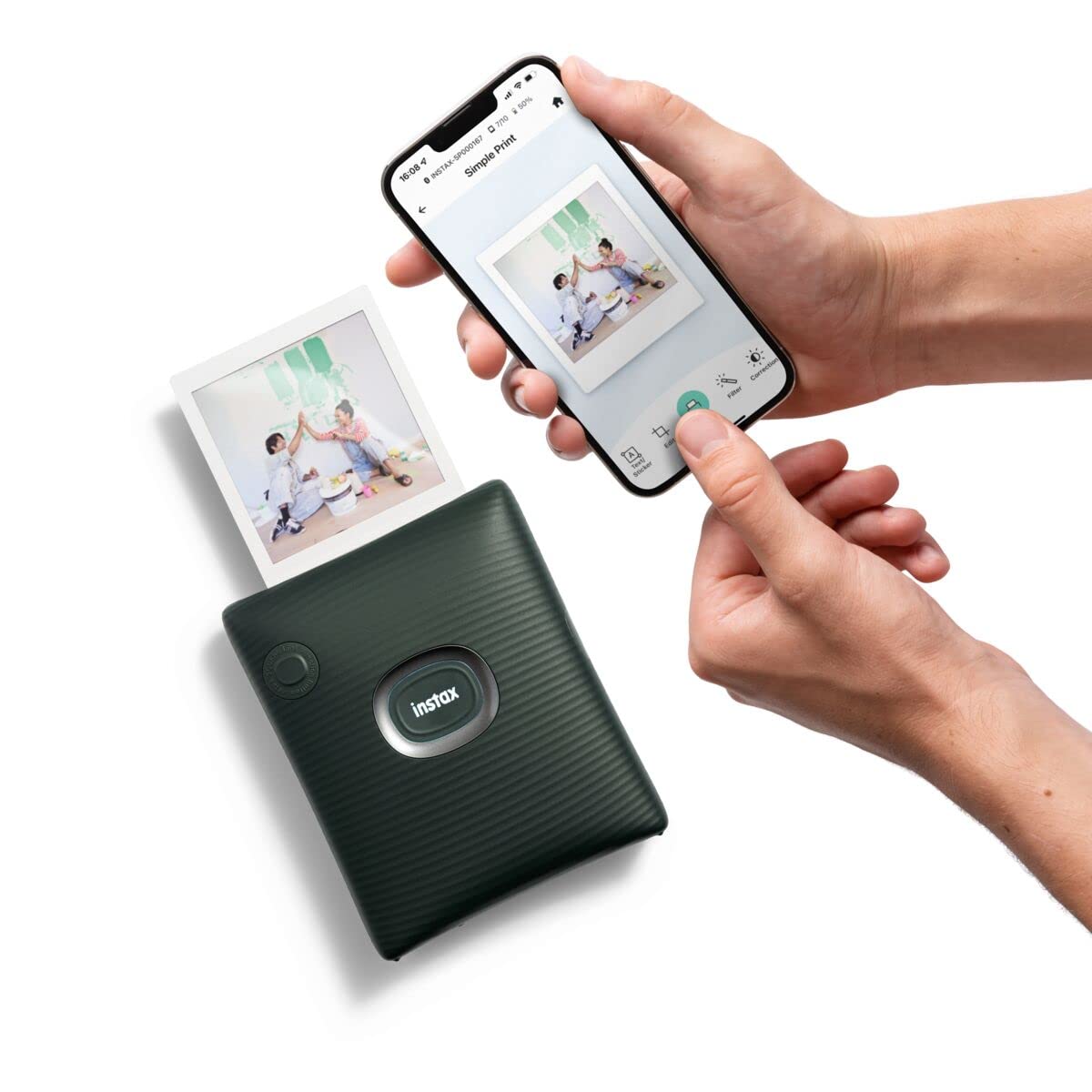 FUJIFILM INSTAX SQUARE LINK SMARTPHONE PRINTER MIDNIGHT GREEN thumbnail 10