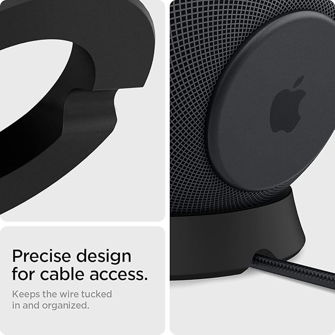 SPIGEN HOMEPOD MINI STAND SILICONE FIT BLACK AMP02781 thumbnail 15
