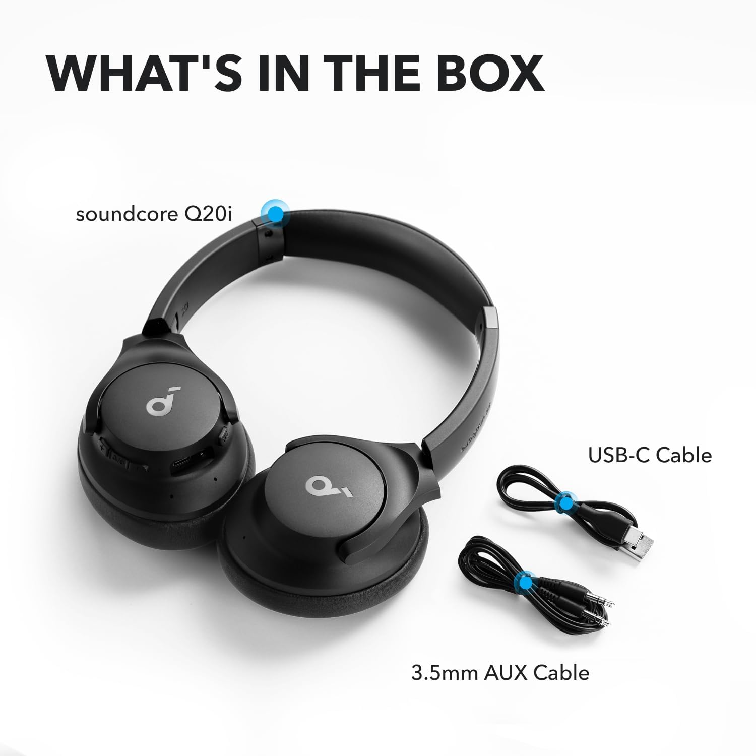 ANKER SOUNDCORE Q20I WIRELESS NOISE CANCELLING HEADPHONE WHITE A3004H22 thumbnail 19