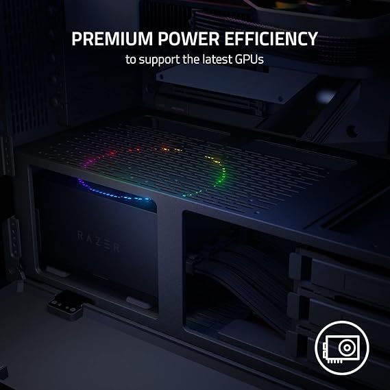 Razer Katana Chroma 850W Platinum Power Supply Unit (RC21-01840200-R3W1) - ARGB Lighting and Reliable Performance thumbnail 4