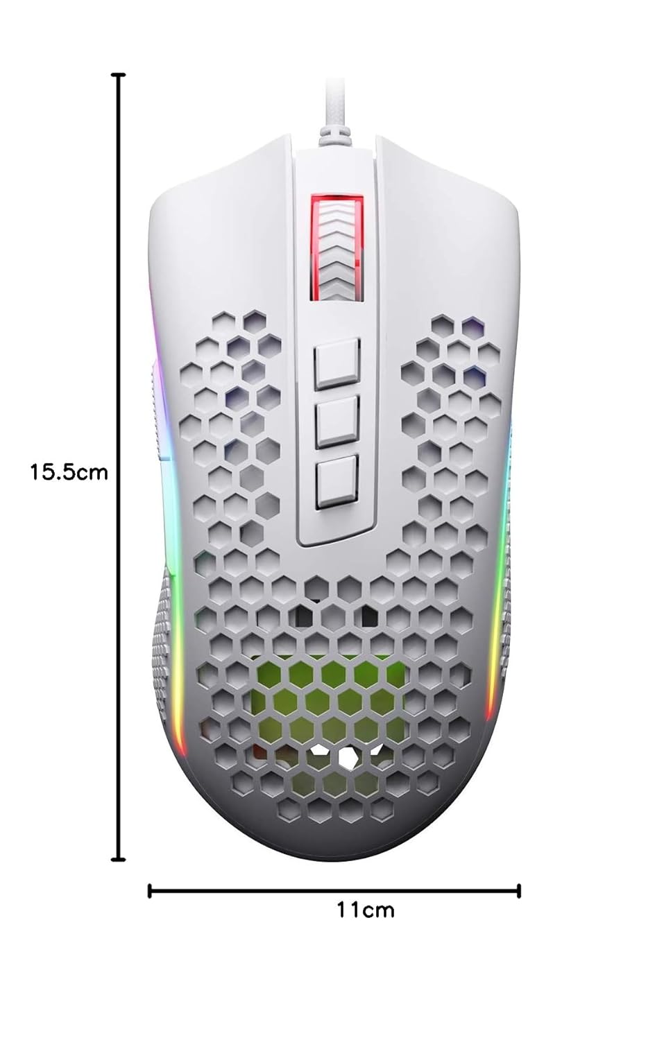 REDRAGON STORM HONEYCOMB WIRED GAMING MOUSE M808-RGB thumbnail 19