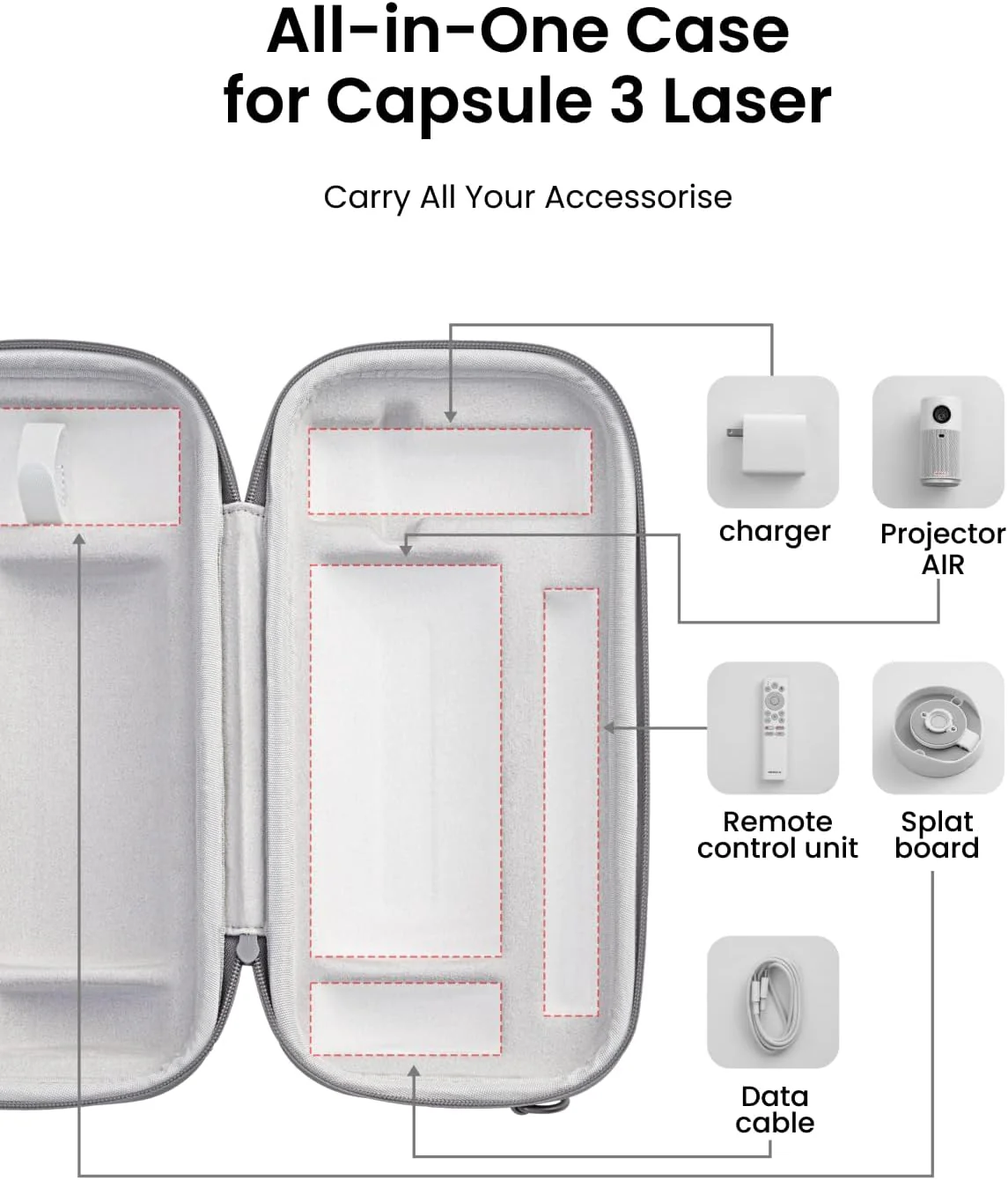 ANKER NEBULA CAPSULE AIR TRAVEL CASE BLACK D0732111 thumbnail 8