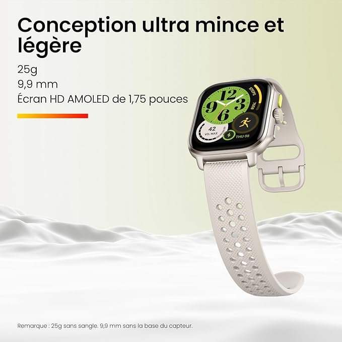 Amazfit Cheetah 47mm Smart Watch (Square, A2294) - Winner Champagne, GPS, Fitness Tracking thumbnail 6