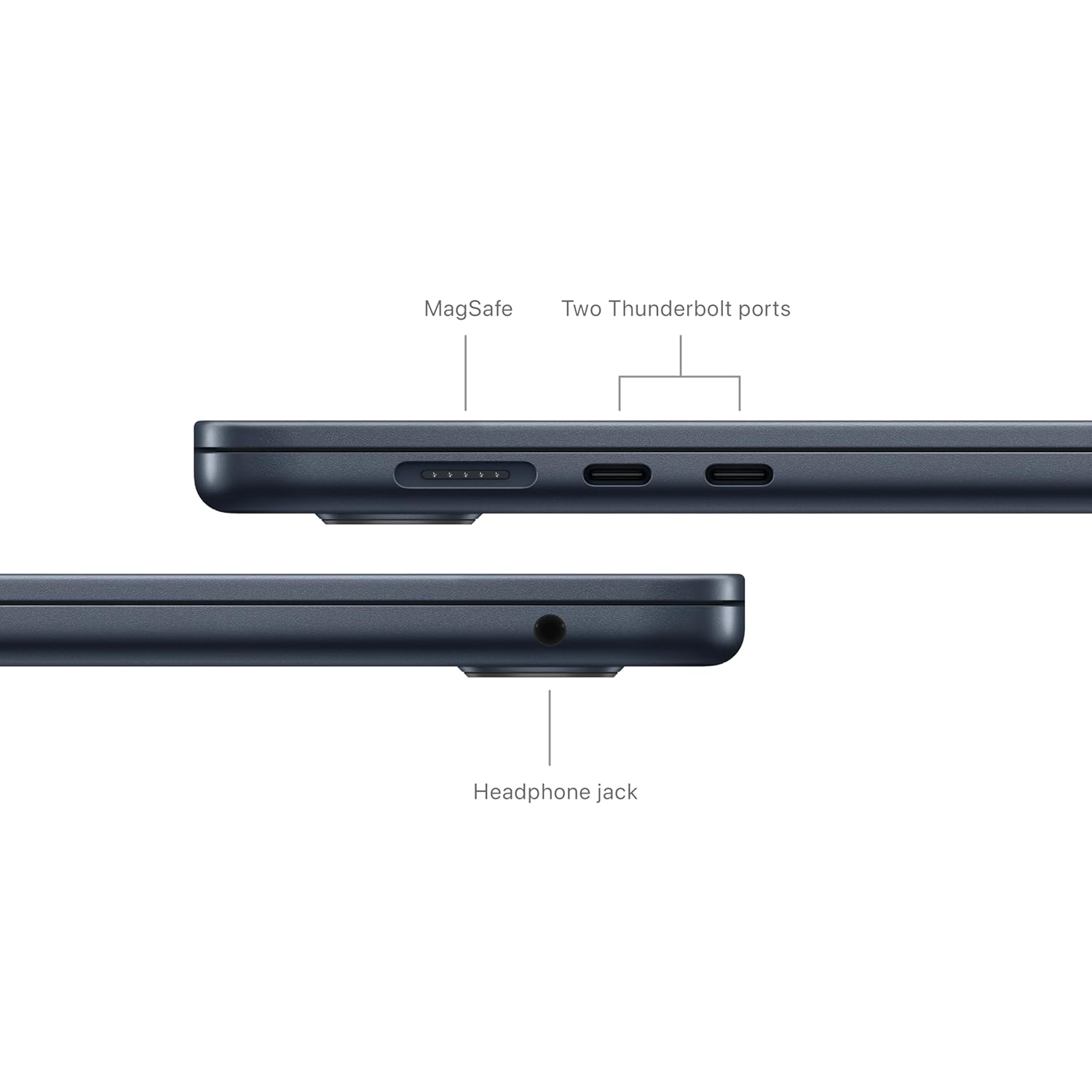 APPLE MACBOOK AIR 15 INCH M3 CHIP WITH 8 CORE CPU 10 CORE GPU 16GB 512GB MIDNIGHT ARABIC MXD43 thumbnail 9