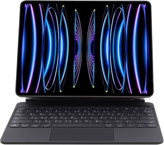 LEVELO AEROBOARD SCISSOR SWITCH IPAD PRO/AIR 12.9 INCH WIRELESS KEYBOARD BLACK LVLABKP12.9BK thumbnail 13
