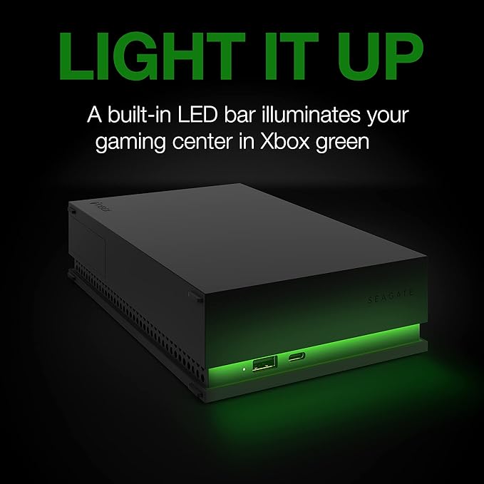 SEAGATE 8TB GAME DRIVE HUB EXTERNAL DESKTOP HDD USB 3.2 GEN 1 DUAL USB-C AND USB-A PORTS STKW8000400 thumbnail 11