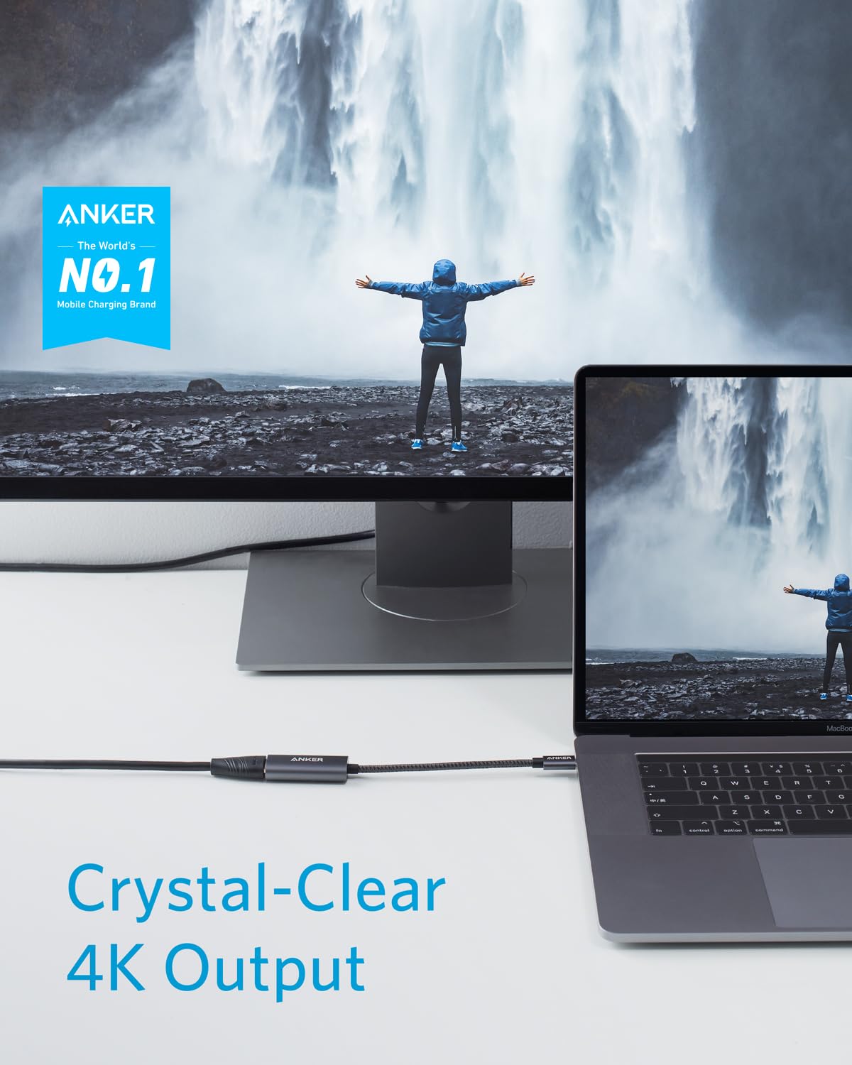 ANKER POWEREXPAND + USB-C TO HDMI ADAPTER GRAY A8312HA1 thumbnail 8