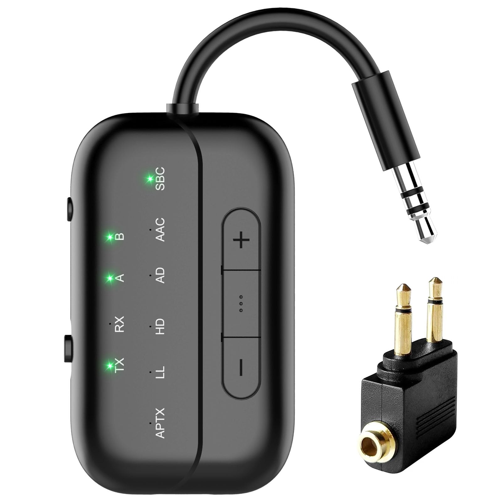 BLUPEBBLE AIRLYNC BLUETOOTH AIRPLANE ADAPTER BLACK BP-AIRYLNC-BK thumbnail 3