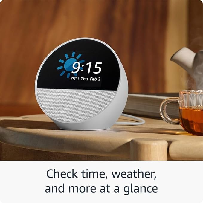 Amazon Echo Spot - Smart Alarm Clock with Vibrant Sound and Alexa Speaker thumbnail 11