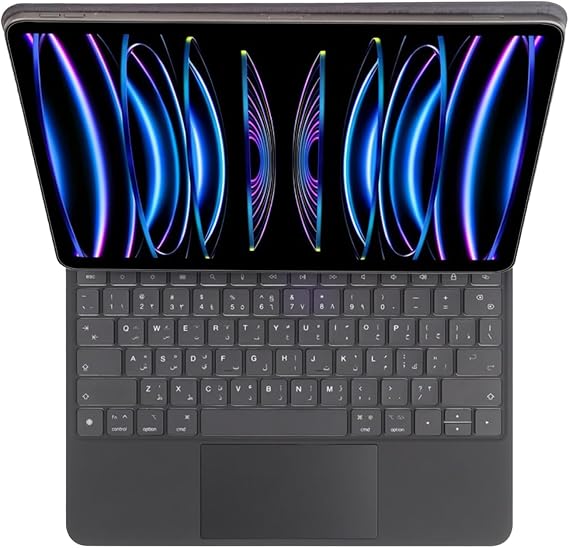 LEVELO AEROBOARD SCISSOR SWITCH IPAD PRO/AIR 12.9 INCH WIRELESS KEYBOARD BLACK LVLABKP12.9BK thumbnail 7