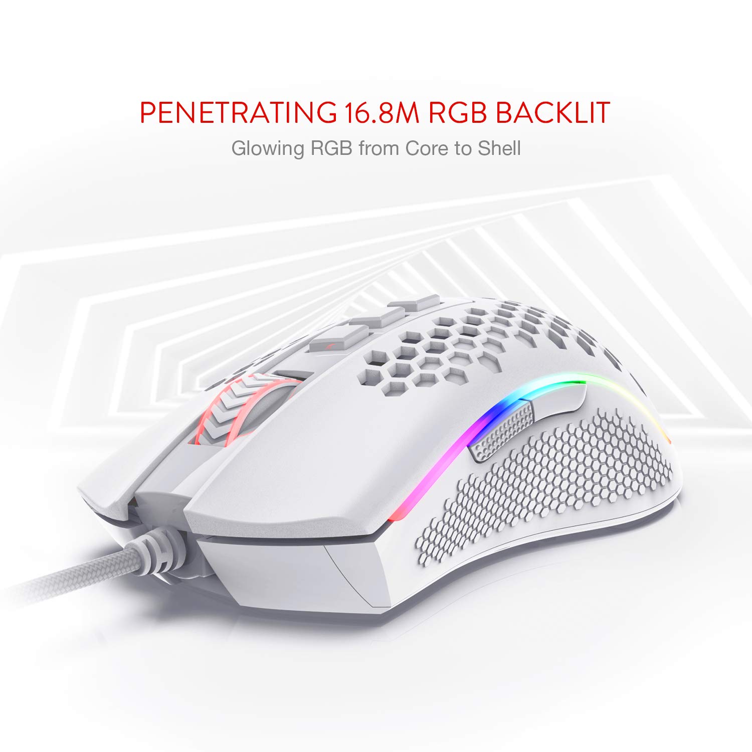 REDRAGON STORM HONEYCOMB WIRED GAMING MOUSE M808-RGB thumbnail 16