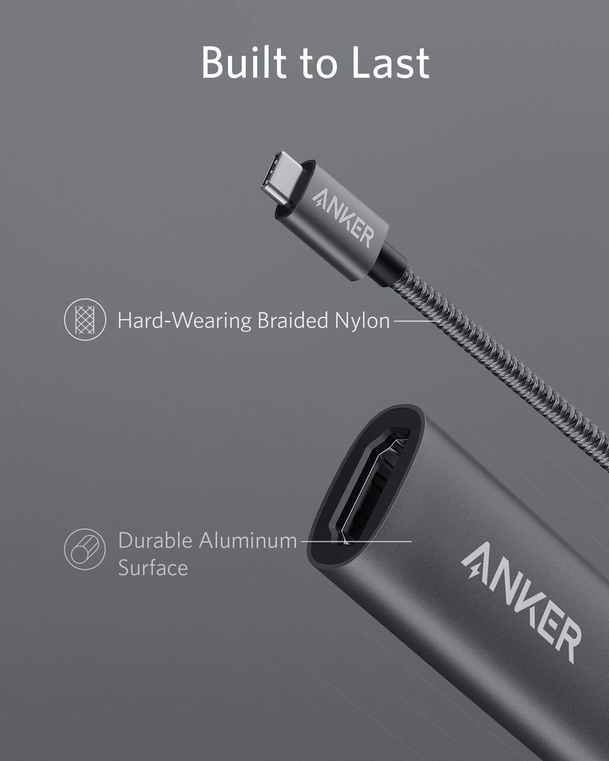 ANKER POWEREXPAND + USB-C TO HDMI ADAPTER GRAY A8312HA1 thumbnail 12