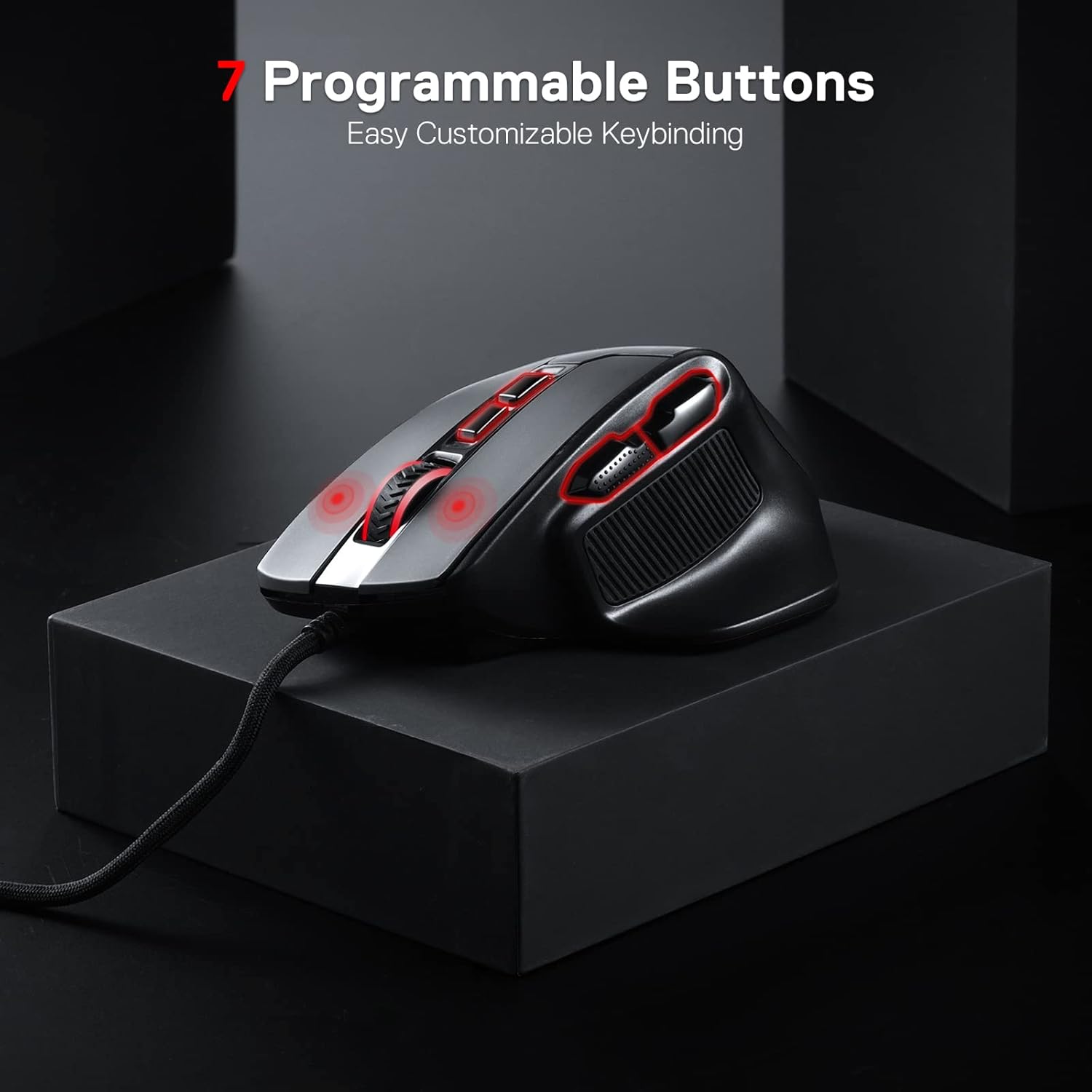 REDRAGON BULLSEYE PRO WIRELESS GAMING MOUSE BLACK M806RGB-PRO thumbnail 16