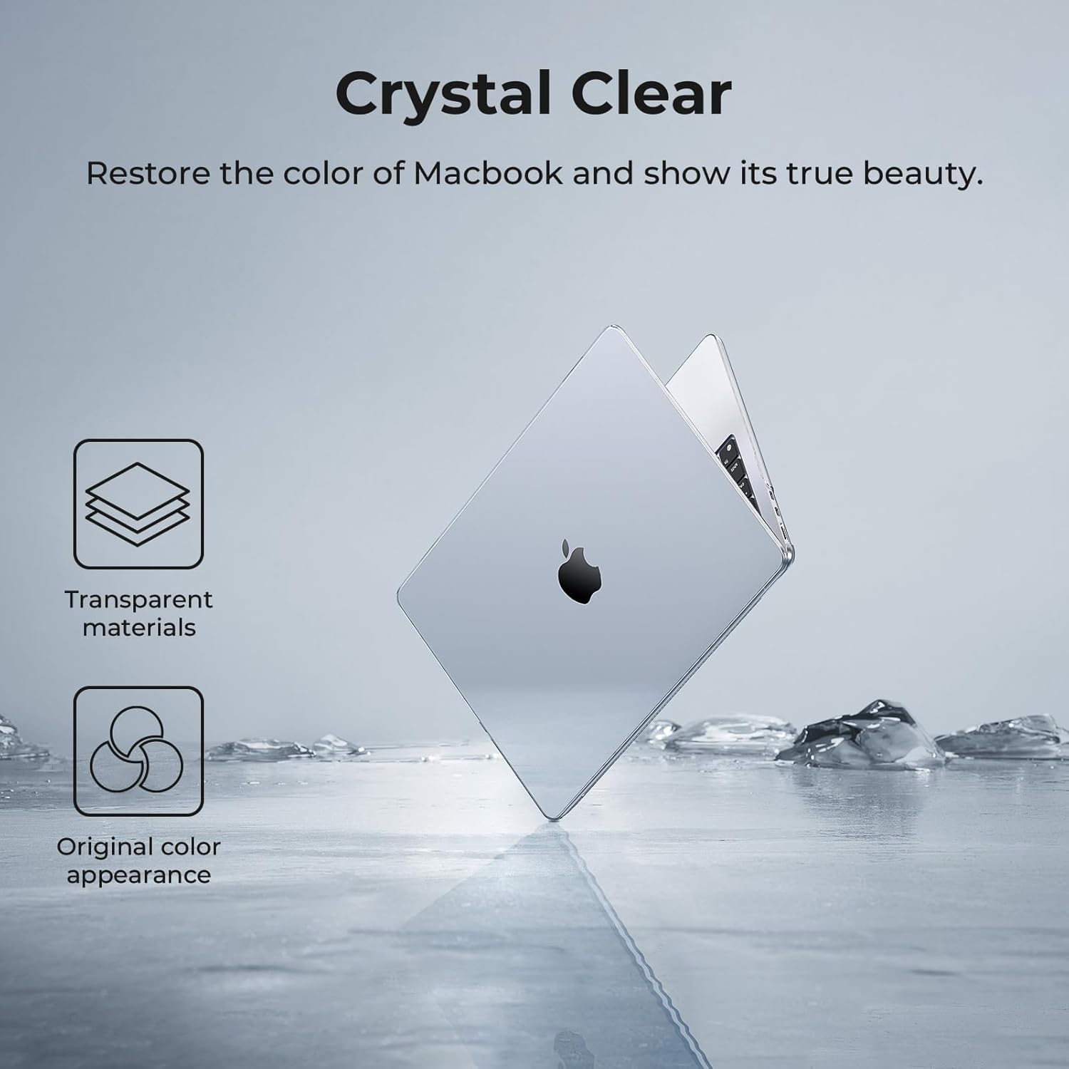 MACBOOK AIR 13 INCH HARDSHELL CASE CLEAR thumbnail 13