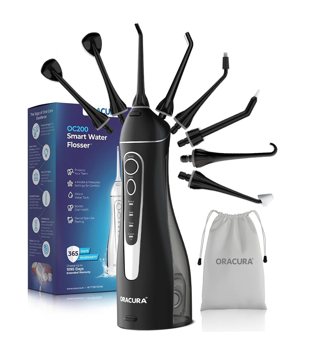 INTELLIGENT WATER FLOSSER WITH 4 NOZZLE L8 BLACK thumbnail 10