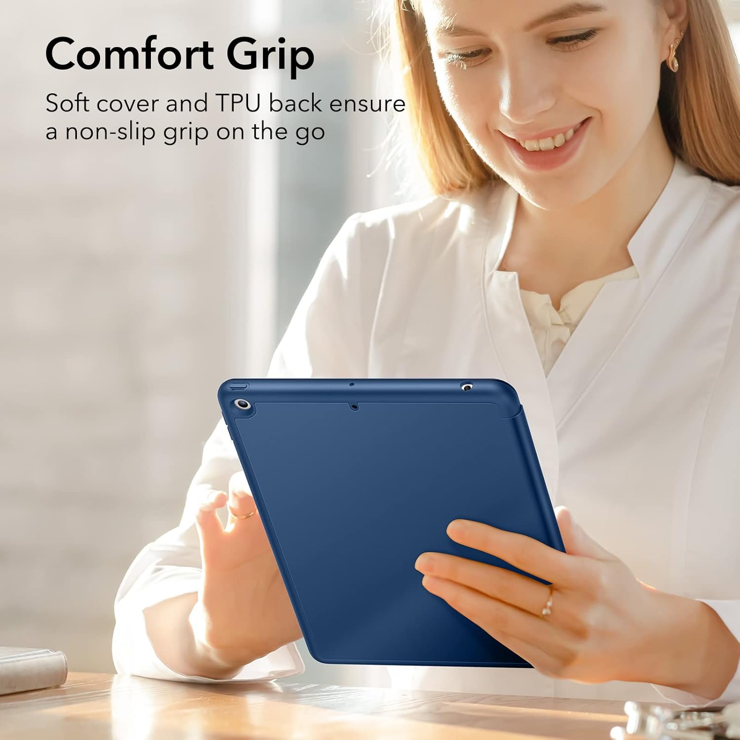 ESR IPAD 8/7 URBAN FOLIO CASE WITH PENCIL HOLDER BLUE thumbnail 8