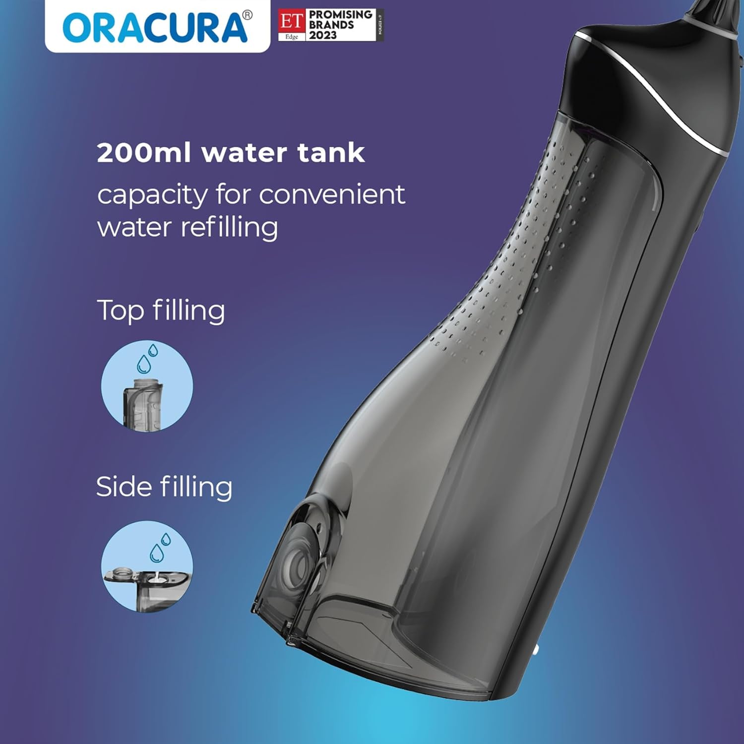 INTELLIGENT WATER FLOSSER WITH 4 NOZZLE L8 BLACK thumbnail 13