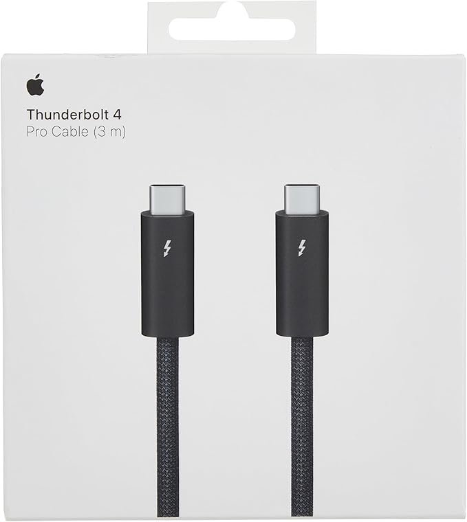 Apple Thunderbolt 4 Pro Cable - 3m, Black, High-Speed Data Transfer and Charging thumbnail 6