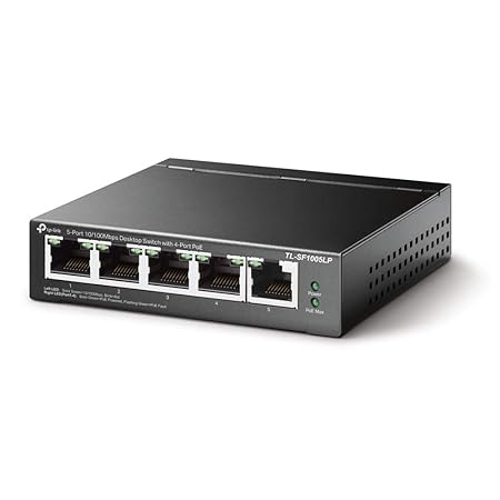 TP LINK 5 PORT GIGABIT DESKTOP 4 PORT POE+ SWITCH TL-SG1005LP thumbnail 9