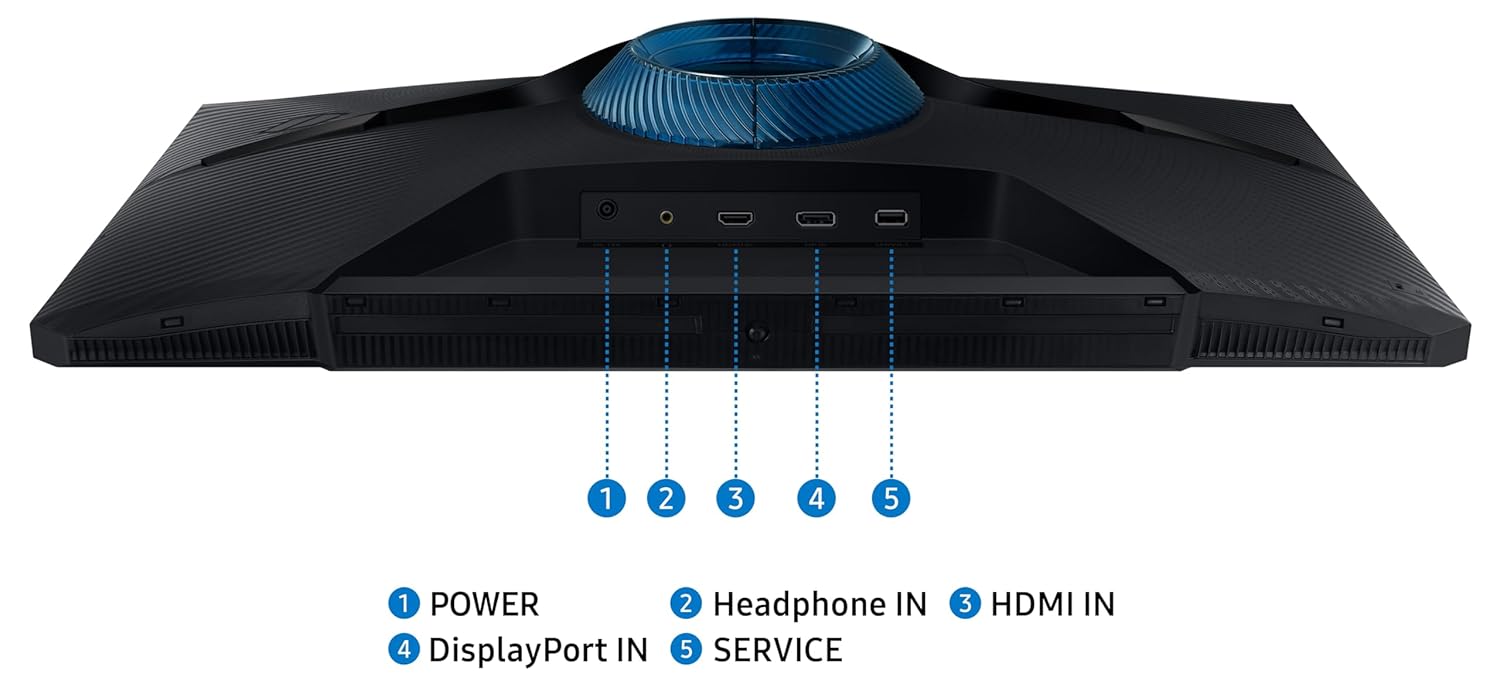 SAMSUNG 27 INCH GAMING FLAT FHD ERGONOMIC VA PANEL 1MS 180HZ MONITOR LS27DG302EMXUE thumbnail 14