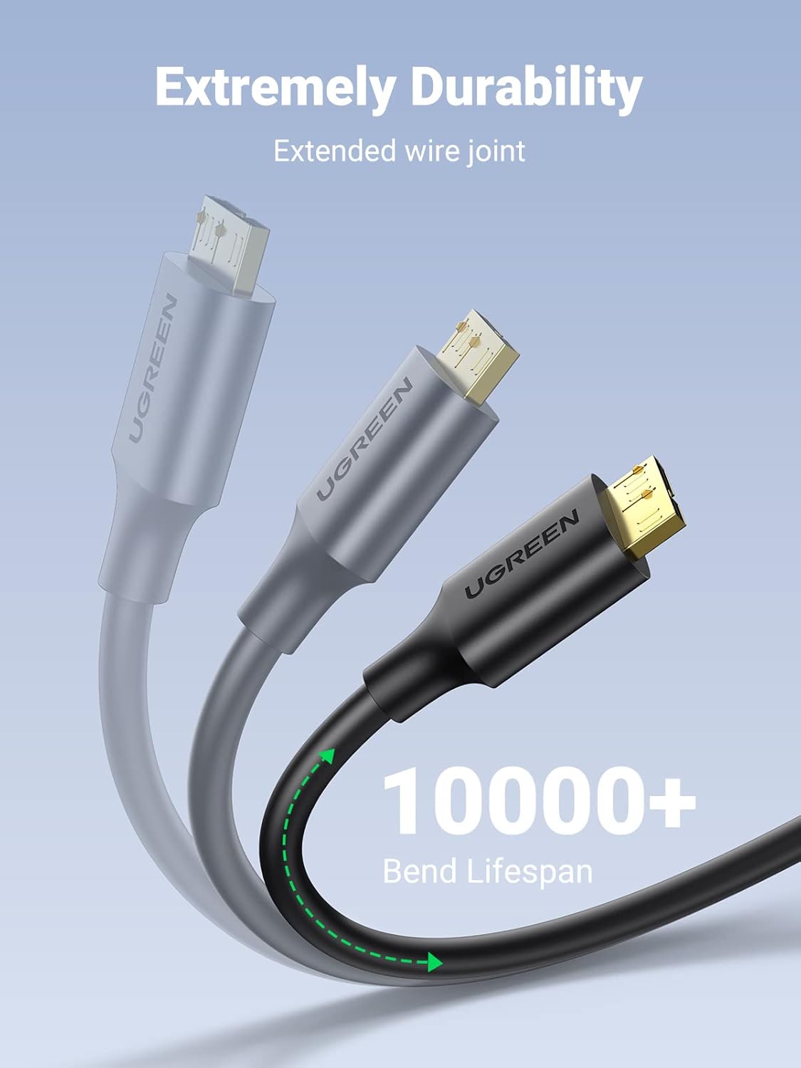 UGREEN USB 3.0 A MALE TO MICRO USB 3.0 MALE CABLE BLACK 2MM 10843 thumbnail 5