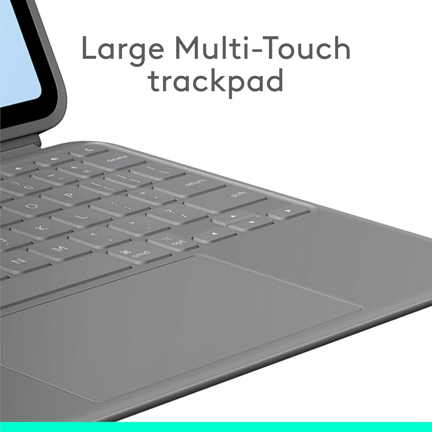 LOGITECH IPAD AIR 11 INCH (M2) AND IPAD AIR 5TH GENERATION COMBO TOUCH KEYBOARD CASE GRAY ARABIC 920-012637 thumbnail 12