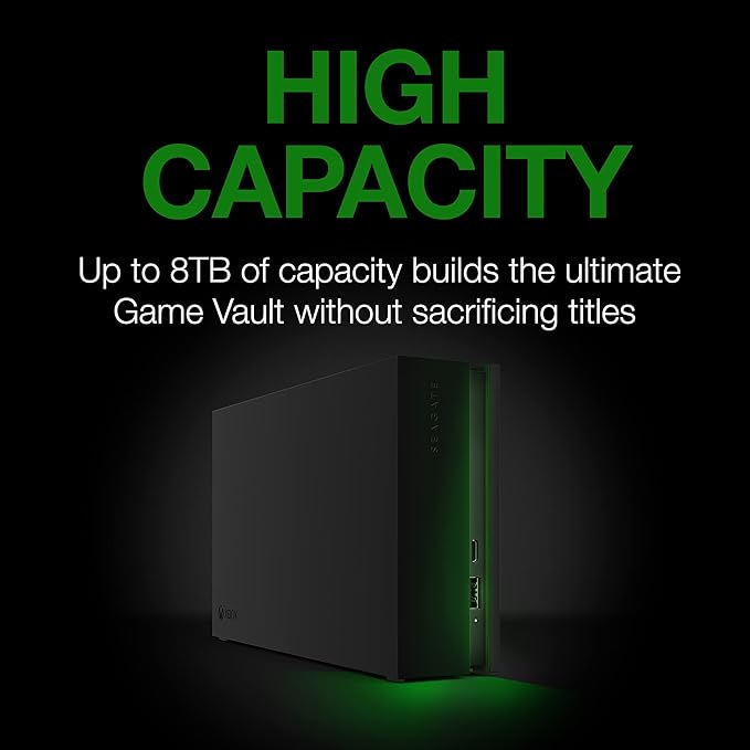 SEAGATE 8TB GAME DRIVE HUB EXTERNAL DESKTOP HDD USB 3.2 GEN 1 DUAL USB-C AND USB-A PORTS STKW8000400 thumbnail 9