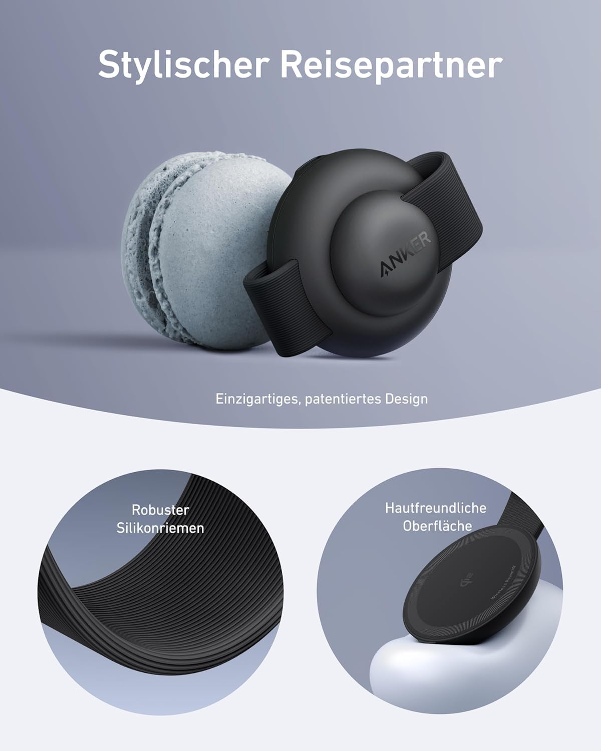 ANKER MAGGO WIRELESS CHARGING STATION 3 IN 1 FOLDABLE PAD WITH ADAPTER AND CABLE GREEN B25M8H61 thumbnail 9
