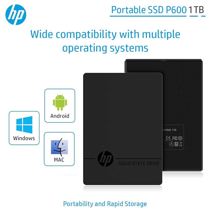 HP PORTABLE SSD P600 1TB 3XJ08AA thumbnail 9