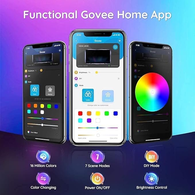 Transform Your TV Viewing Experience with the Govee RGB LED TV Backlight with Remote - H6179 thumbnail 11
