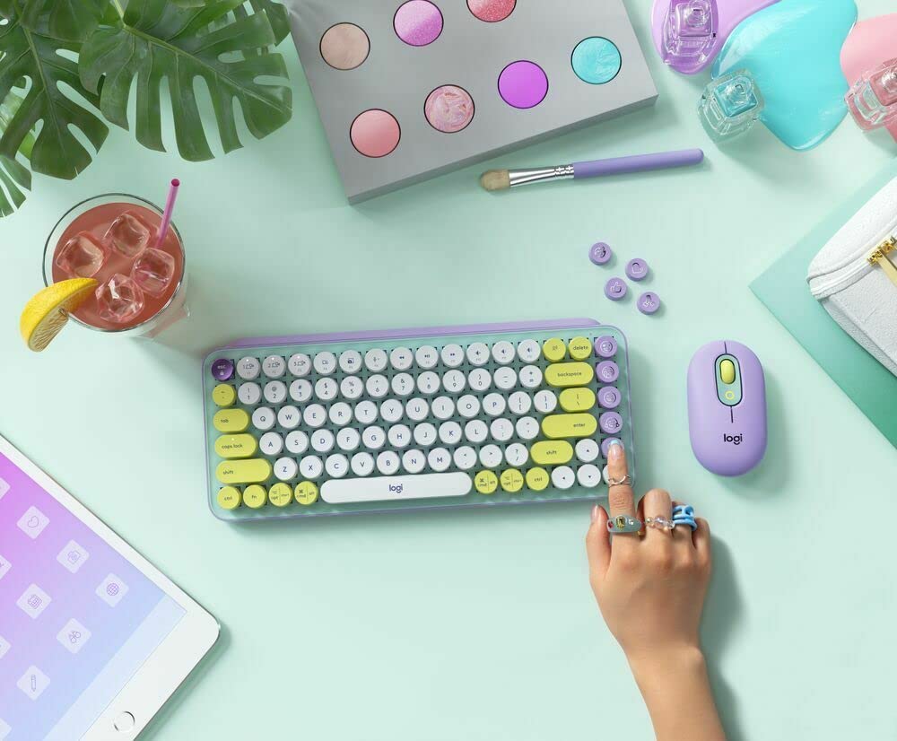 LOGITECH POP WIRELESS MECHANICAL EMOJI KEYBOARD DAY DREAM MINT 920-010817 thumbnail 17