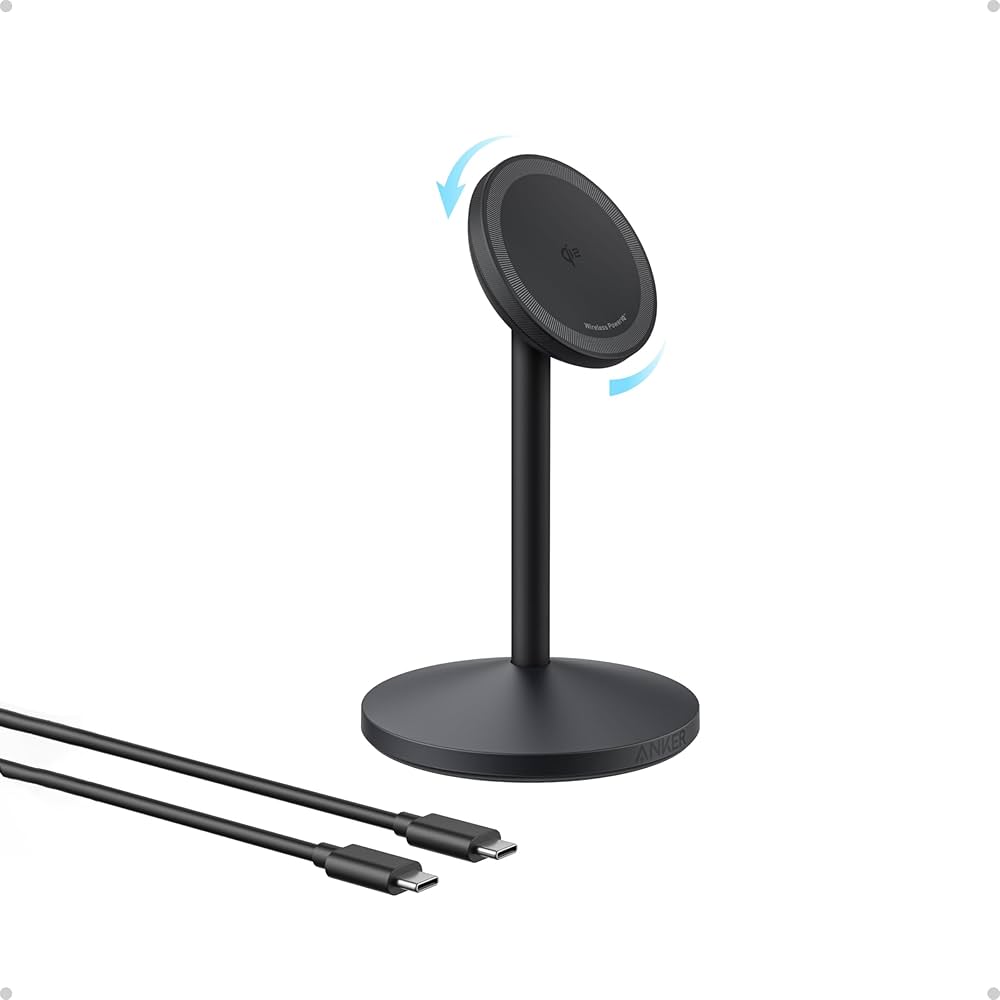 ANKER MAGGO ULTRA FAST QI2 WIRELESS CHARGER STAND WITH USB-C CABLE A25X1H11