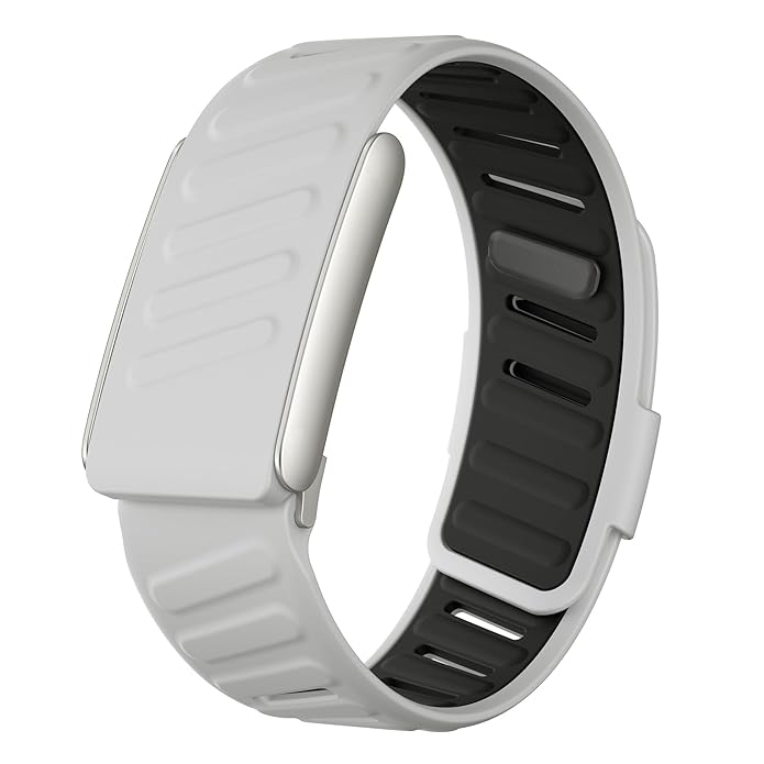 WHOOP 5.0 OFFICIAL SILICONE WRISTBAND STRAP LIGHT GRAY