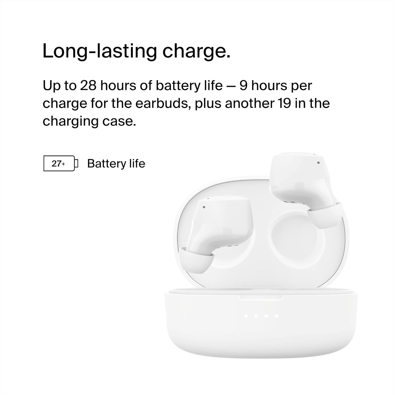 BELKIN SOUNDFORM BOLT TRUE WIRELESS EARBUDS WHITE AUC009BTWH thumbnail 8