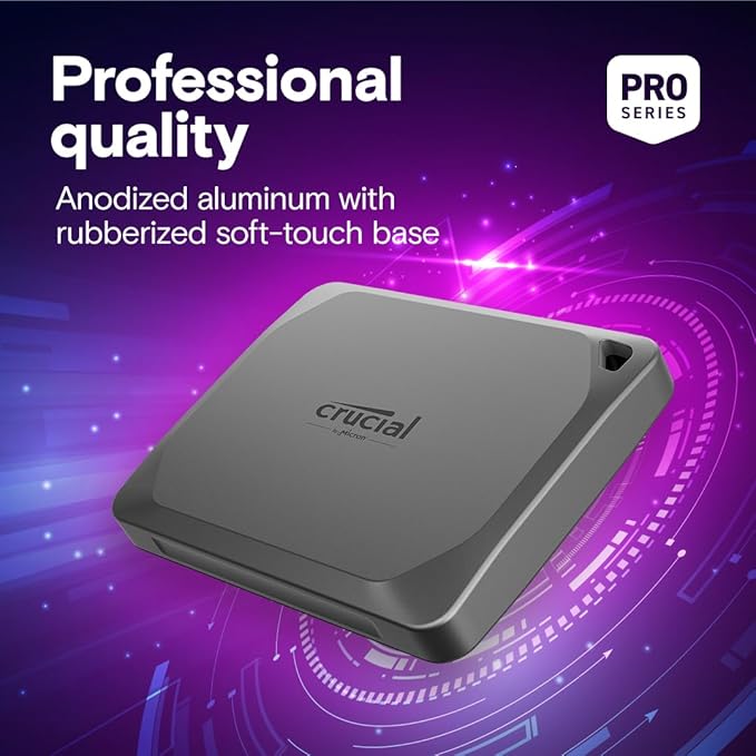 CRUCIAL 2TB X9 PRO USB 3.2 GEN 2 PORTABLE SSD CT2000X9PROSSD9 thumbnail 11