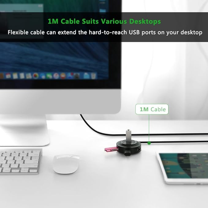 UGREEN USB 2.0 HUB 4 PORTS 1M BLACK 20277 thumbnail 14