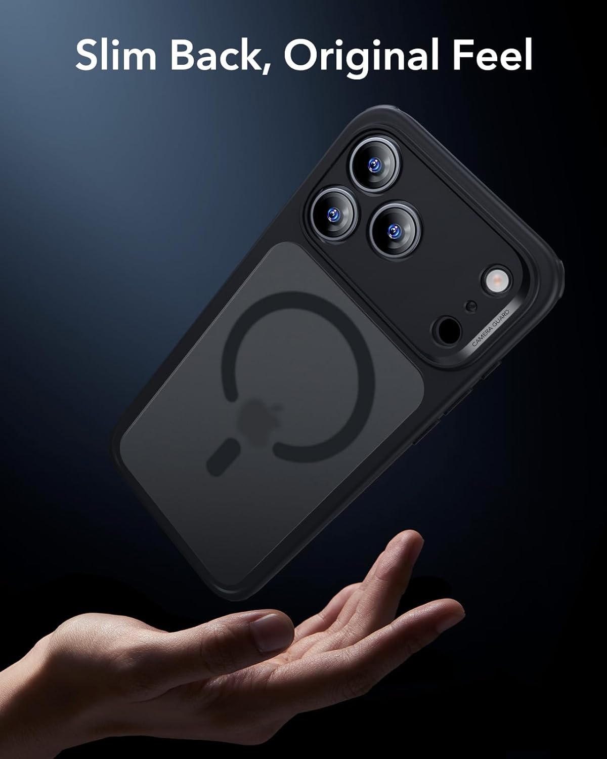 ESR CLASSIC HYBRID MAGNETIC CASE CAM CONTROL COMPATIBLE WITH IPHONE 17 PRO CLEAR BLACK thumbnail 13