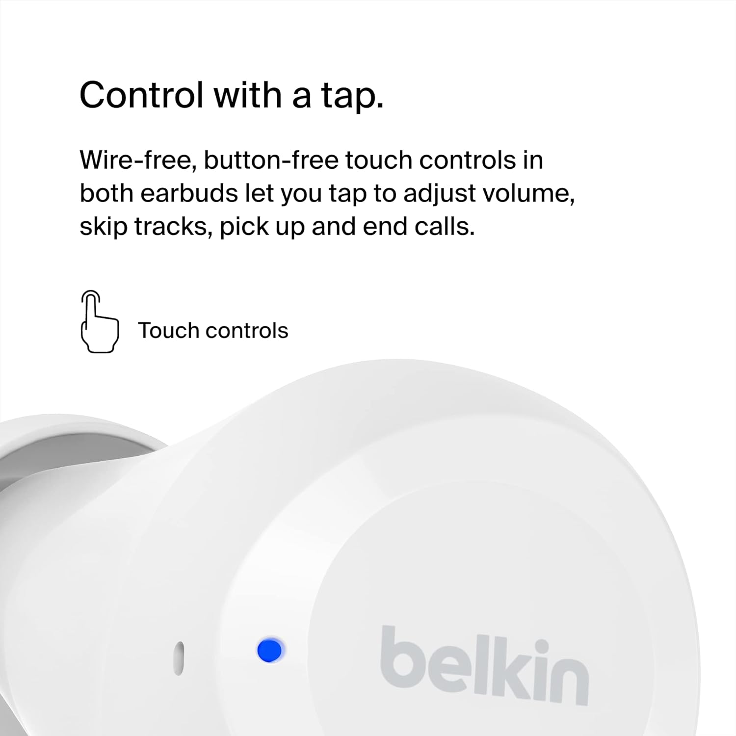 BELKIN SOUNDFORM BOLT TRUE WIRELESS EARBUDS WHITE AUC009BTWH thumbnail 12