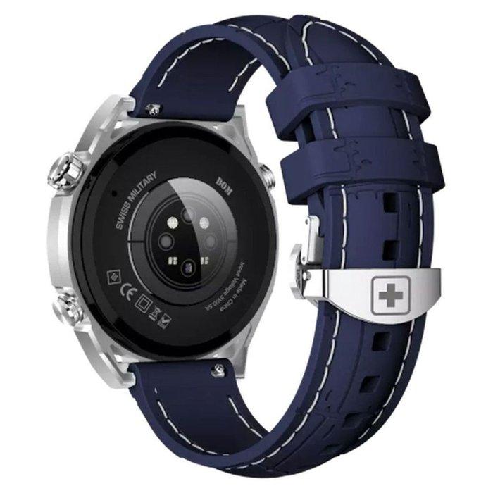 SWISS MILITARY DOM 3 WATCH WITH SILICONE STRAP BLUE SM-W-DOM3-SIF-BLUSIST-2PRESTP thumbnail 7