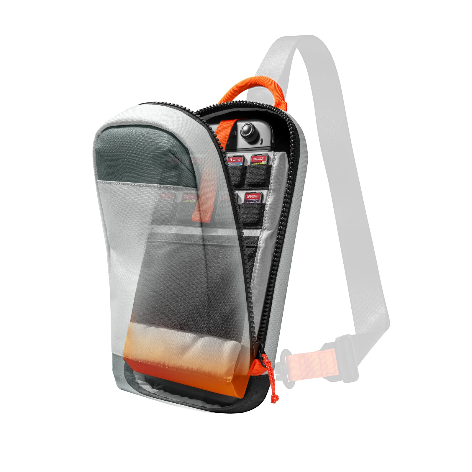 TOMTOC GAMEON G49 SWITCH 2 TRAVEL BAG GRAY G49S1G1 thumbnail 10