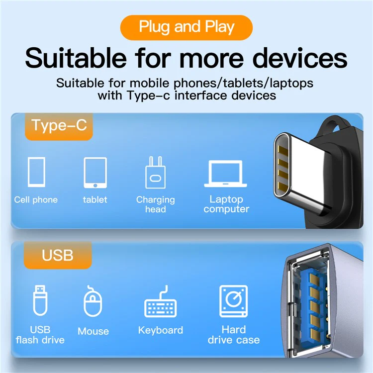 MINDPURE TYPE-C MALE TO USB 3.2 GEN 2 ADAPTER GRAY LX10659 thumbnail 11