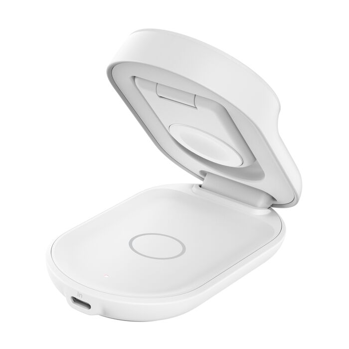 BELKIN ULTRA CHARGE QI2 25W 3 IN 1 FOLDABLE MAGNETIC CHARGER WHITE WIZ037MYWH thumbnail 12