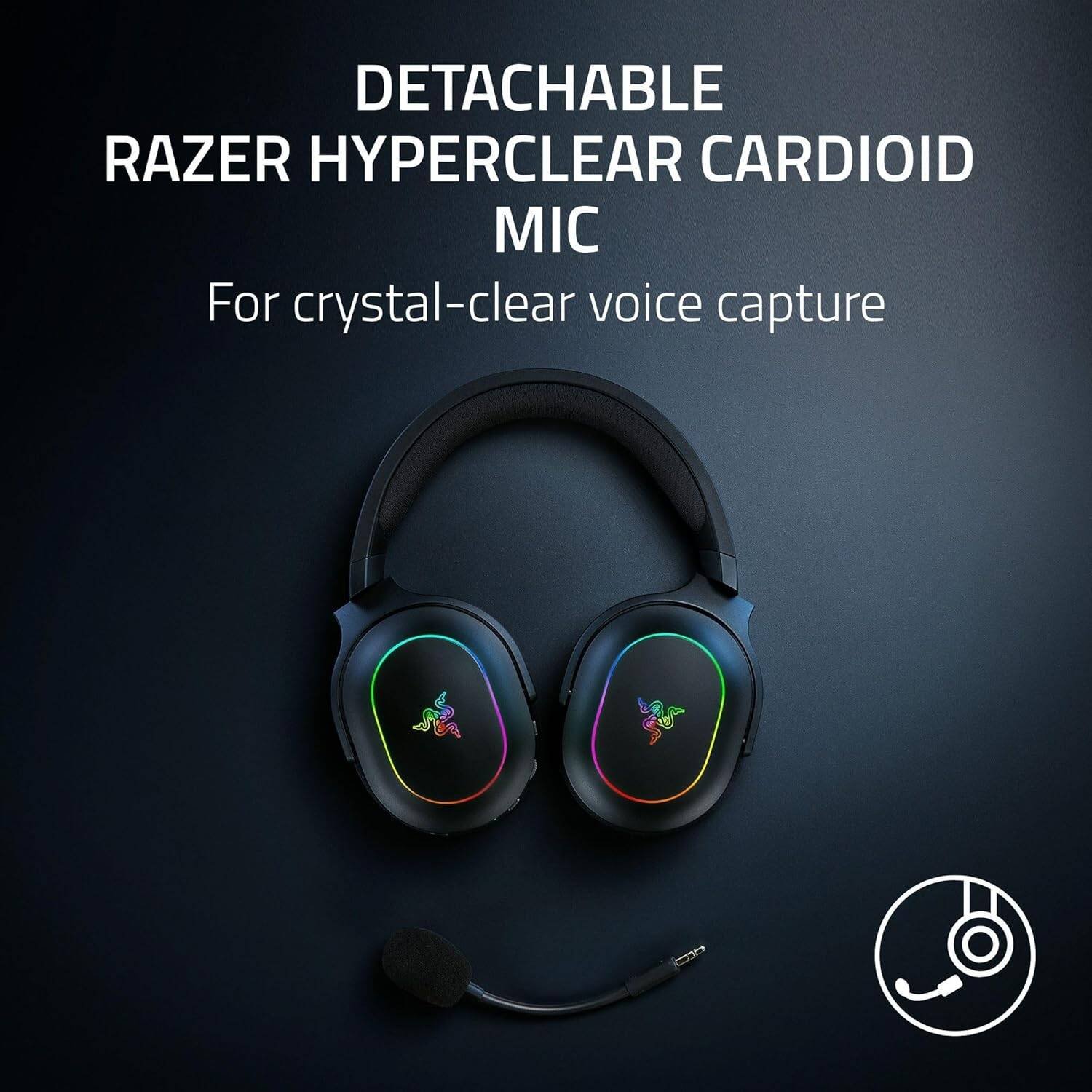 Razer Barracuda X Chroma Wireless Gaming Headset (Black, RZ04-05220100-R3M1) - 7.1 Surround Sound and RGB Lighting thumbnail 10