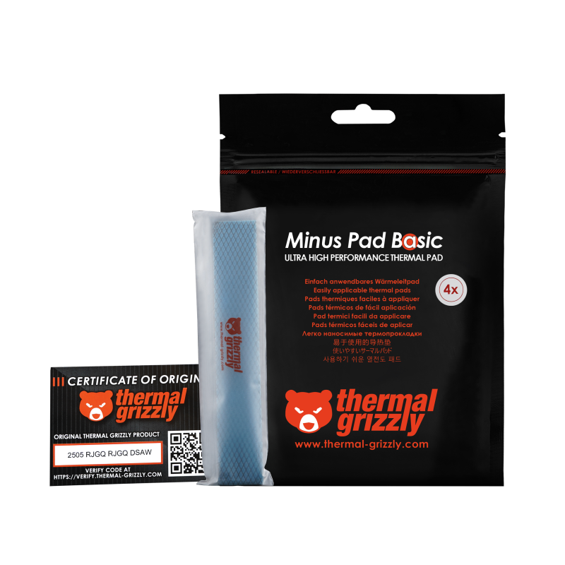 Thermal Grizzly Minus Pad Basic - 120x20x1.0 mm 4 pcs TG-MP-B-120-20-10-4 thumbnail 3