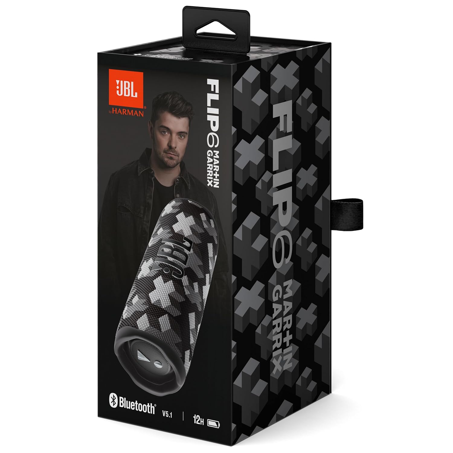 JBL FLIP 6 MARTIN GARRIX BLUETOOTH SPEAKER BLACK thumbnail 5