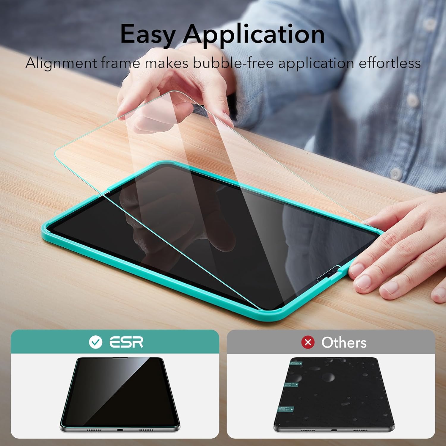 ESR IPAD PRO 12.9 INCH 3X GLASS SCREEN PROTECTOR CLEAR thumbnail 11