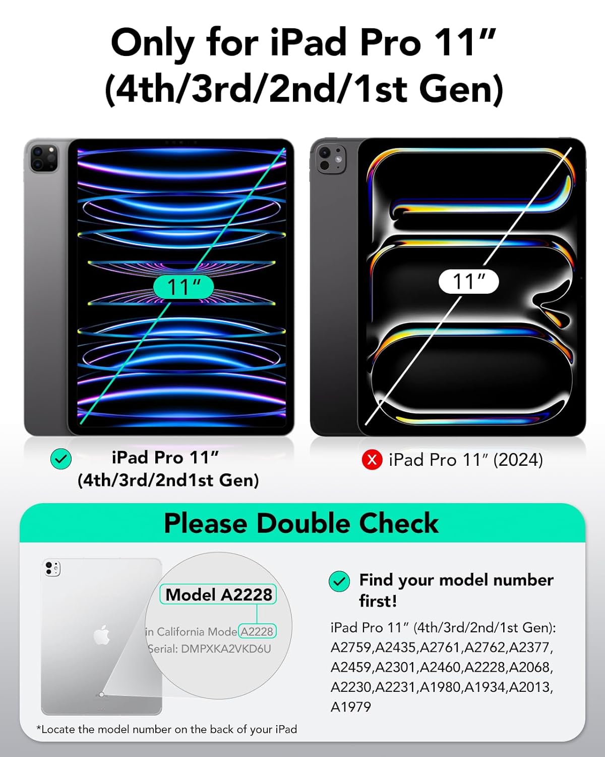 ESR IPAD PRO 11 (2020) REBOUND PENCIL SERIES WITH PENCIL SLOT NAVY BLUE thumbnail 9