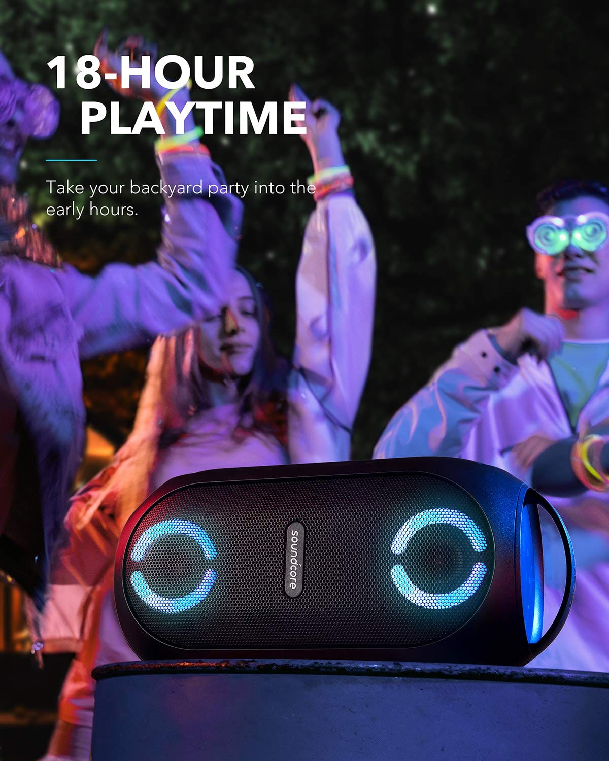 ANKER RAVE PARTY CAST WIRELESS PART SPEAKER 80W BLACK A3390H12 thumbnail 12