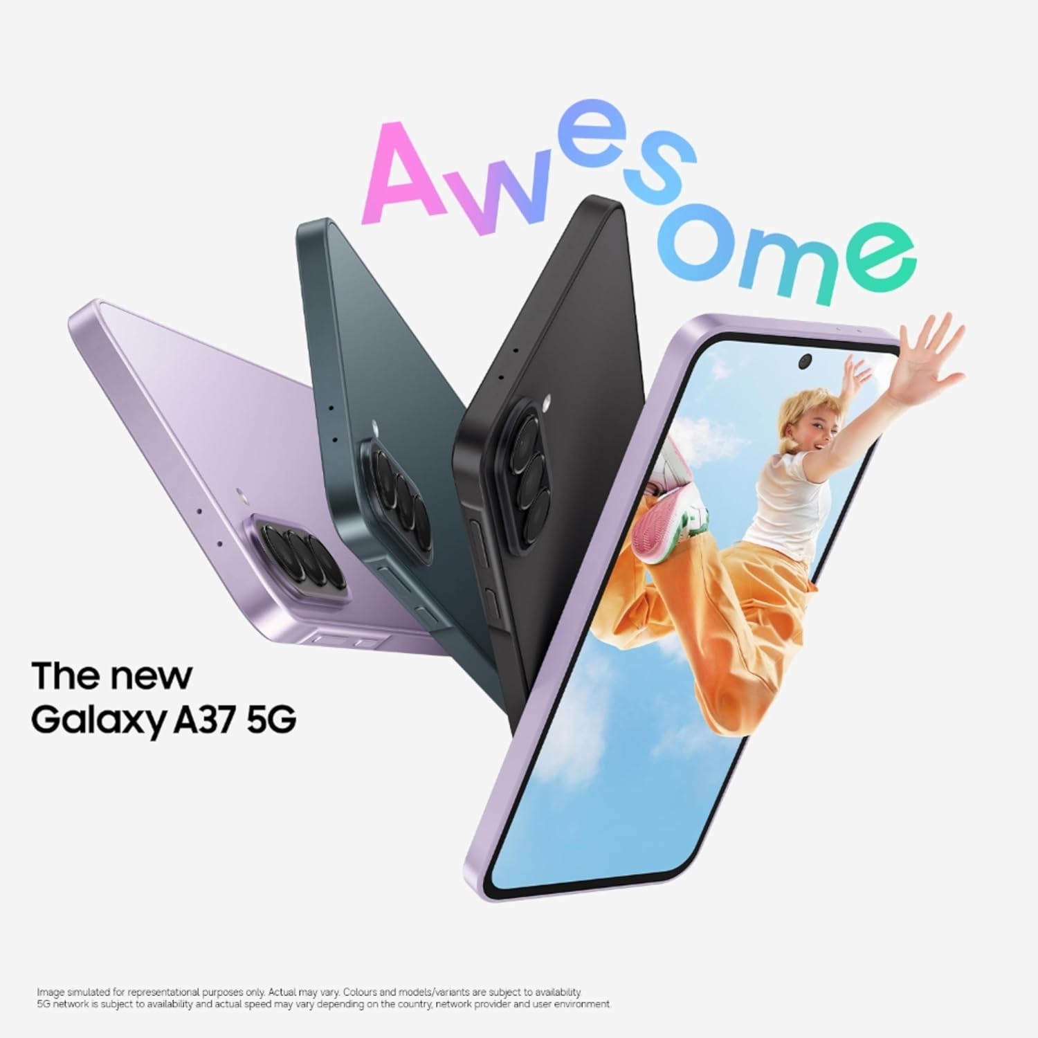 SAMSUNG GALAXY A37 5G 8GB+256GB AWESOME CHARCOAL SM-A376B-DS thumbnail 9